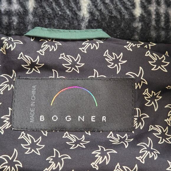 Vintage Bogner Sports One Piece Ski Suit Size 42 Green Black Hidden Hood Belted - Picture 4 of 16